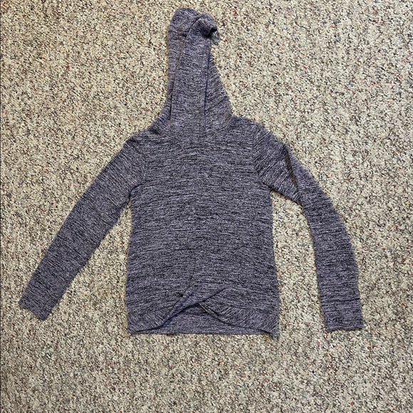 Girls Champion purple/black hoodie shirt sz M 7/8 - Picture 2 of 8